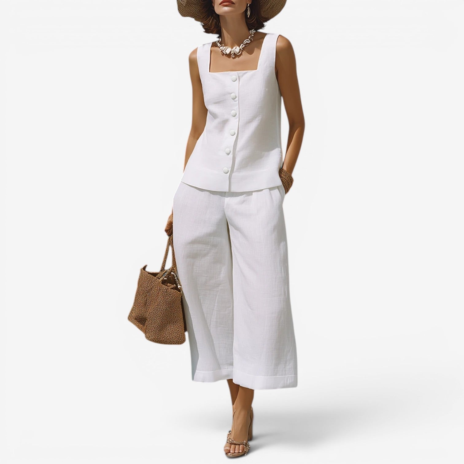Khalia™ Ensemble à encolure carrée