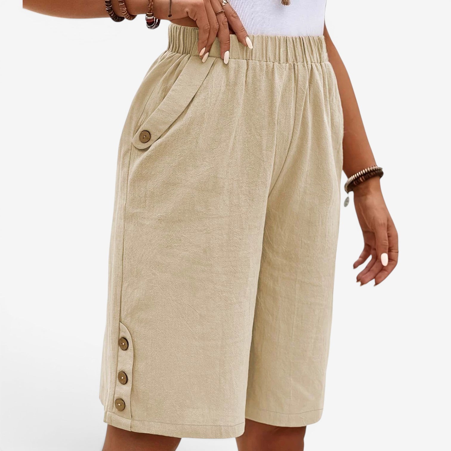 Pantalon Capri en Lin Gianne™