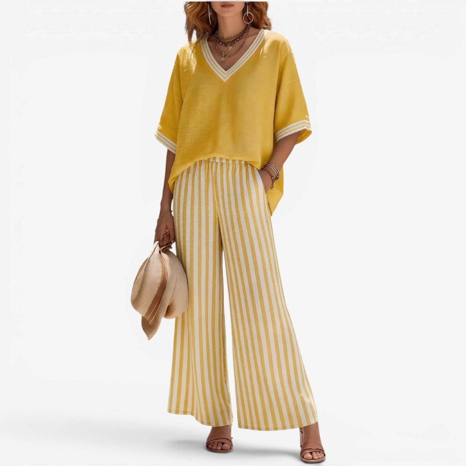 Cephora™ Ensemble pantalon rayé