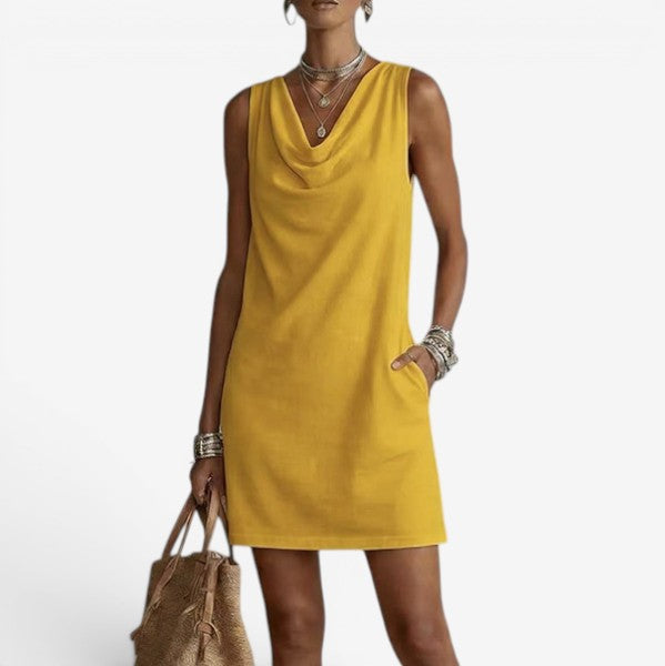 Veronica™ Plunge Neck Mini Dress
