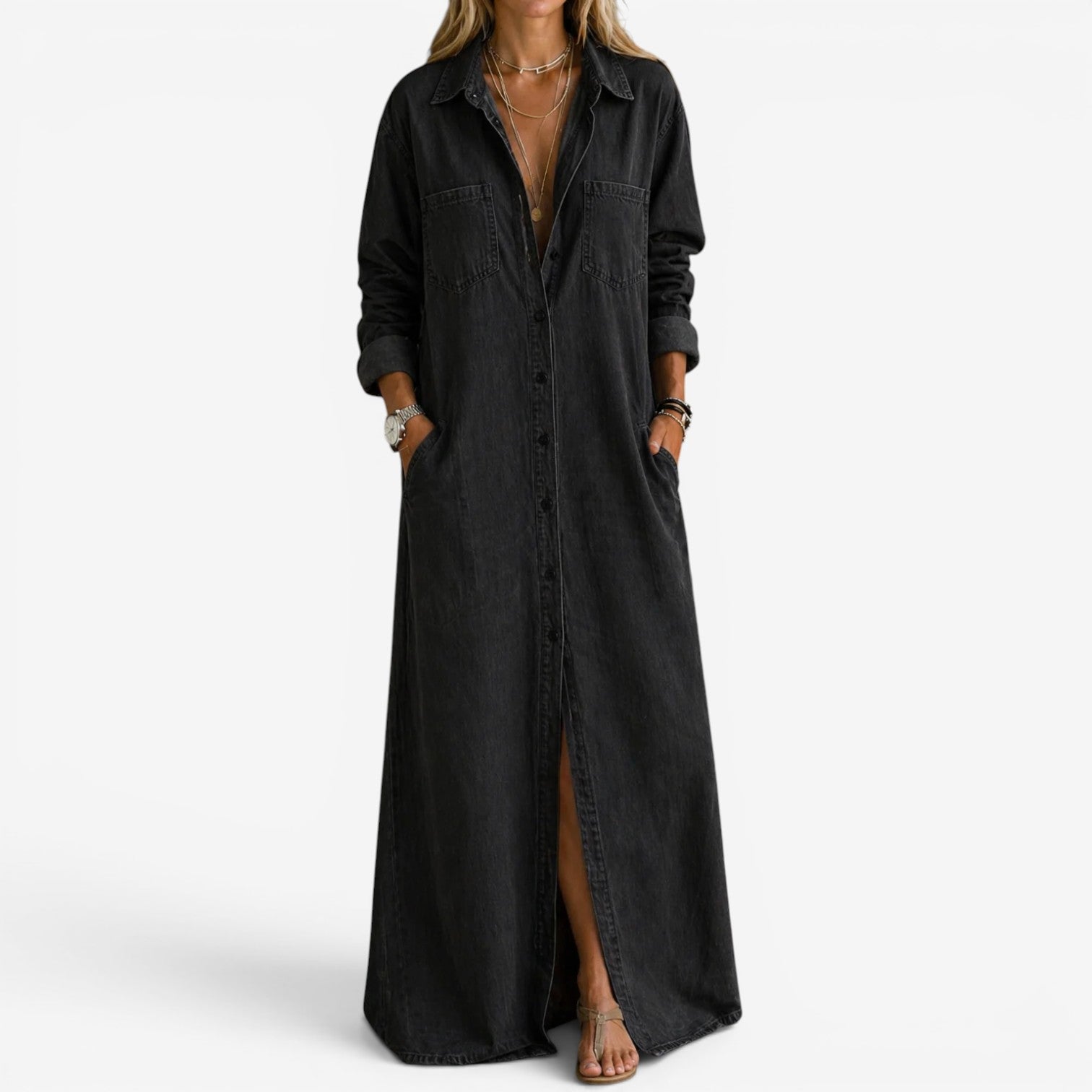 Robe chemise longue Danaera™