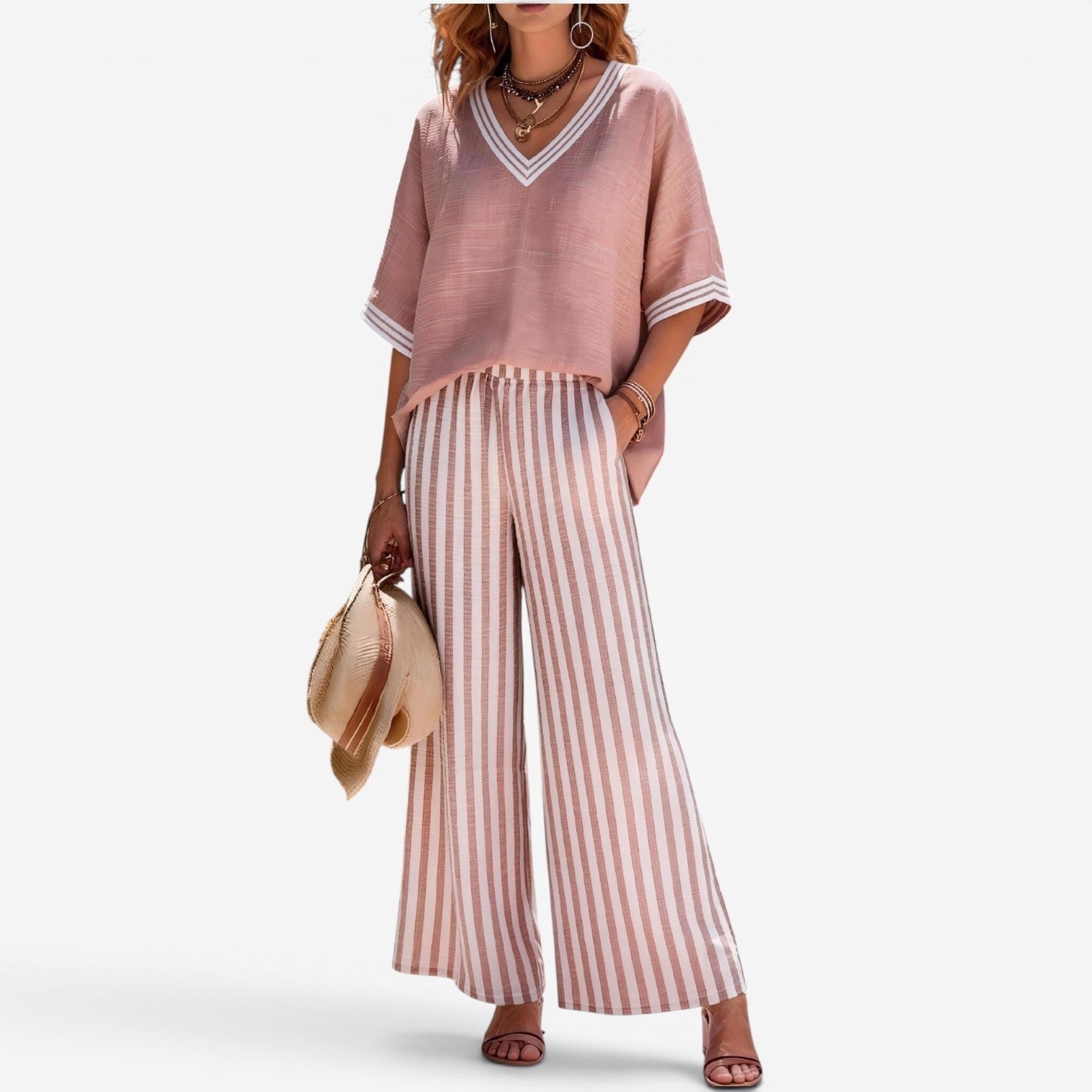 Cephora™ Ensemble pantalon rayé
