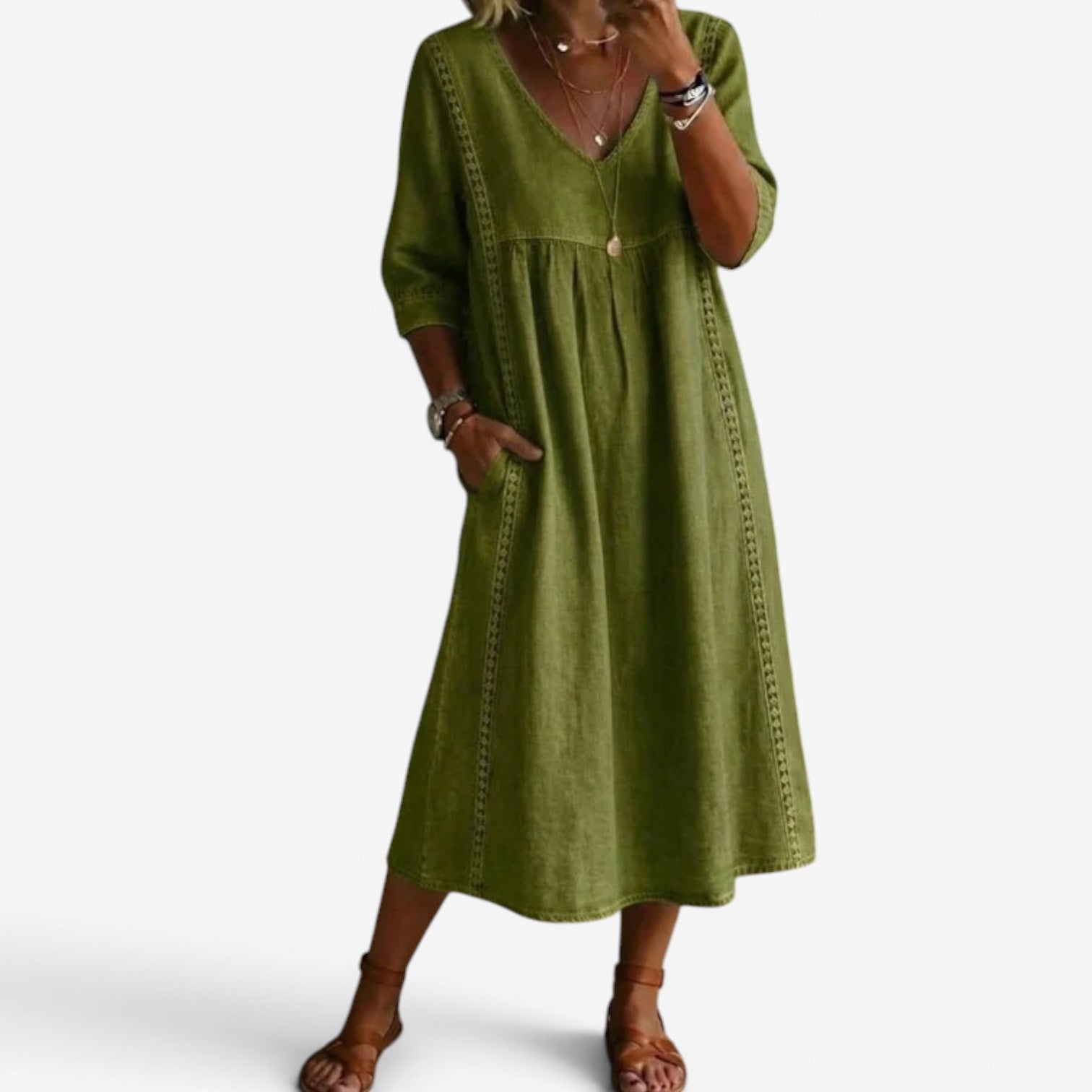 Carolline™ Robe d'été brodée