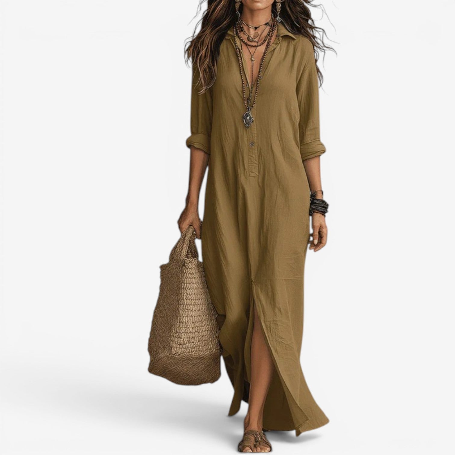 Amor™ Robe chemise longue