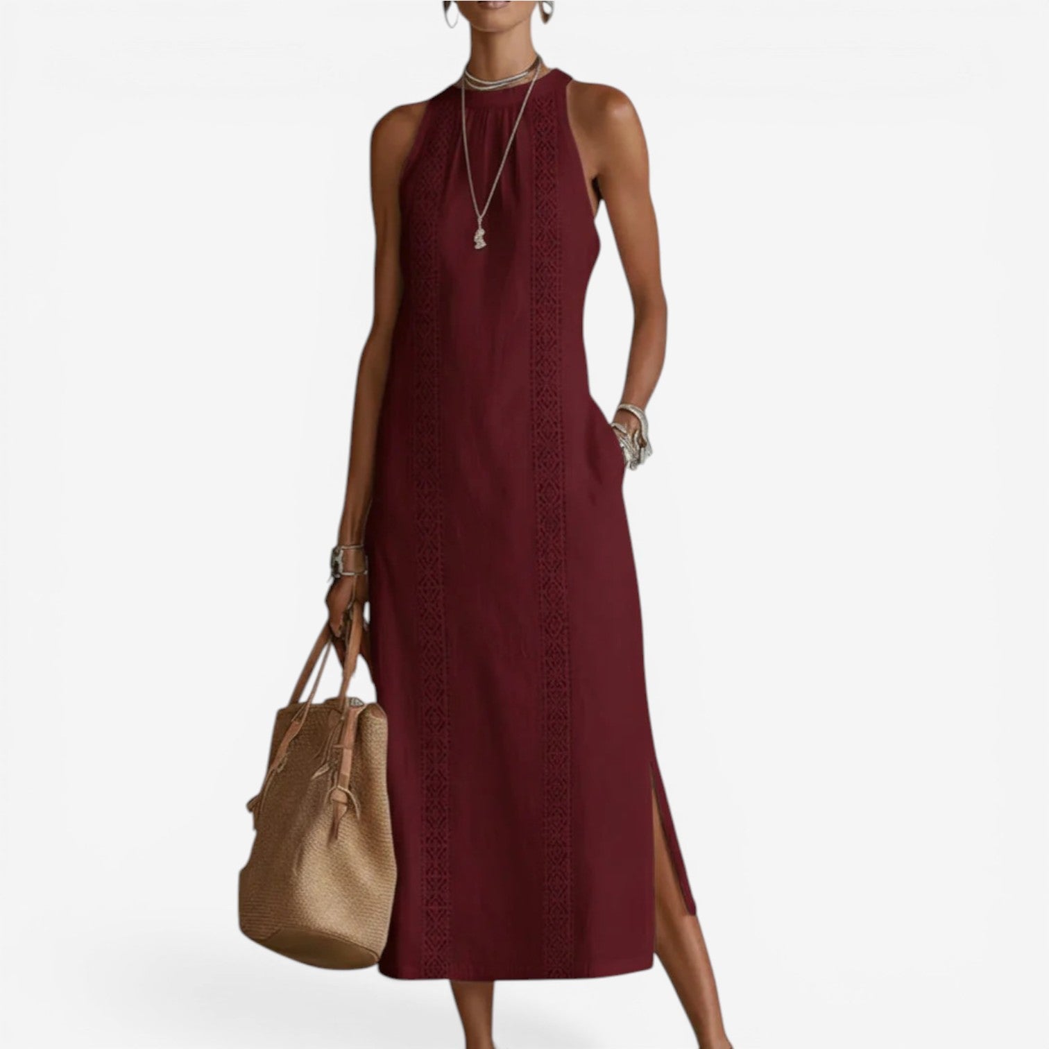 Althea™ robe midi minimaliste