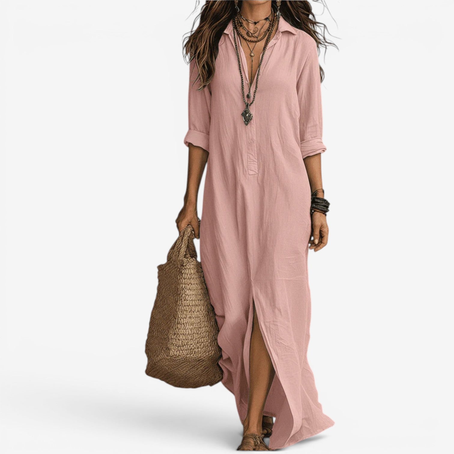 Amor™ Robe chemise longue