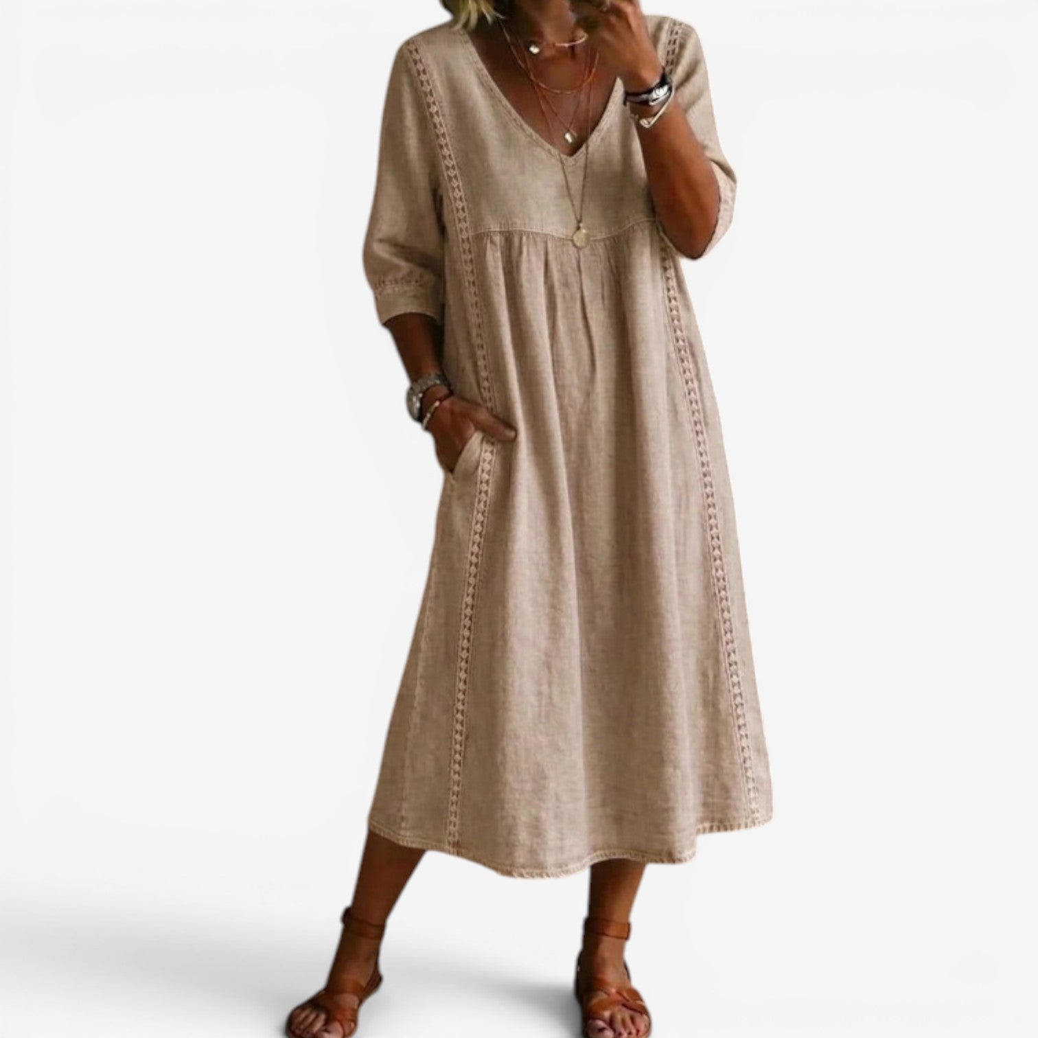 Carolline™ Robe d'été brodée
