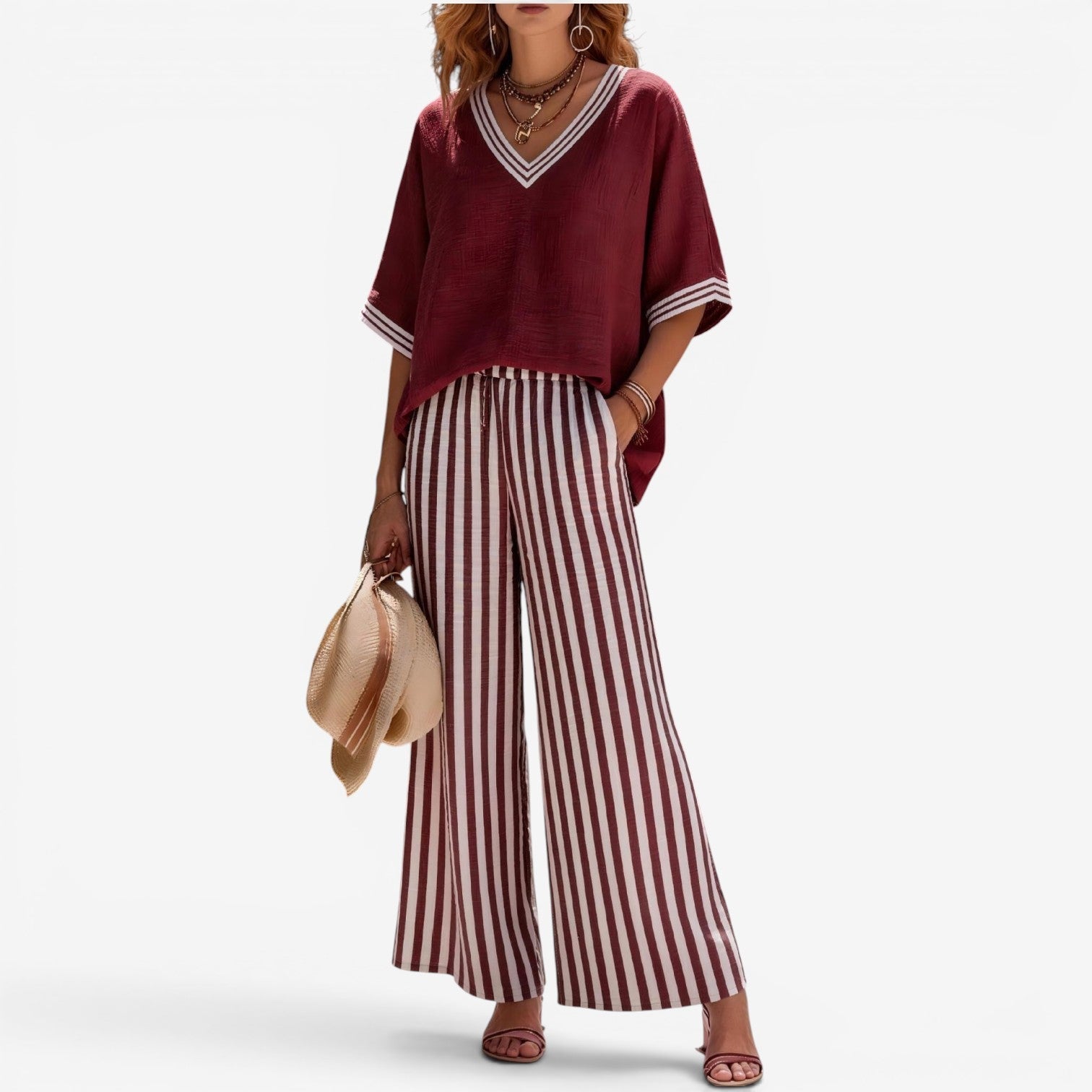 Cephora™ Ensemble pantalon rayé