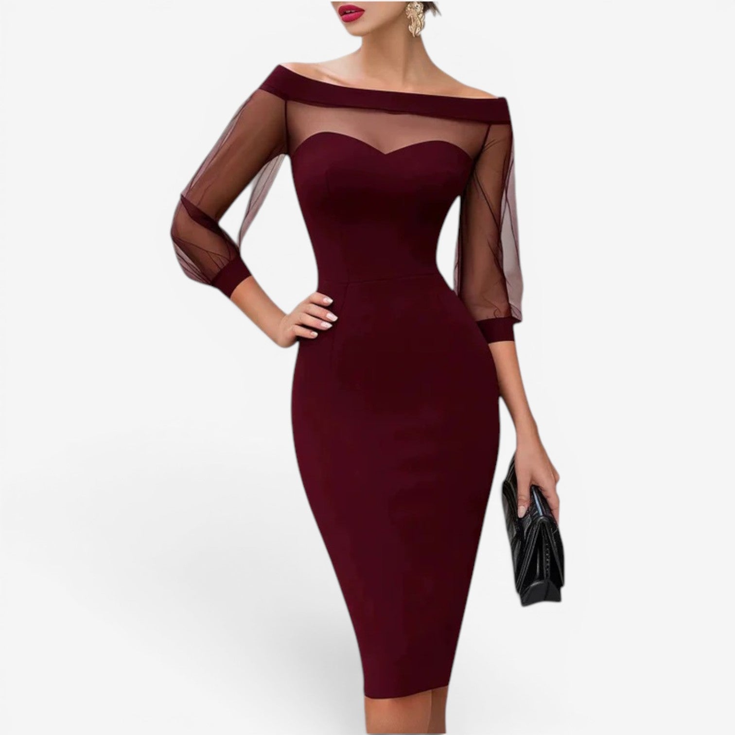 Charrie™ Robe fourreau élégante