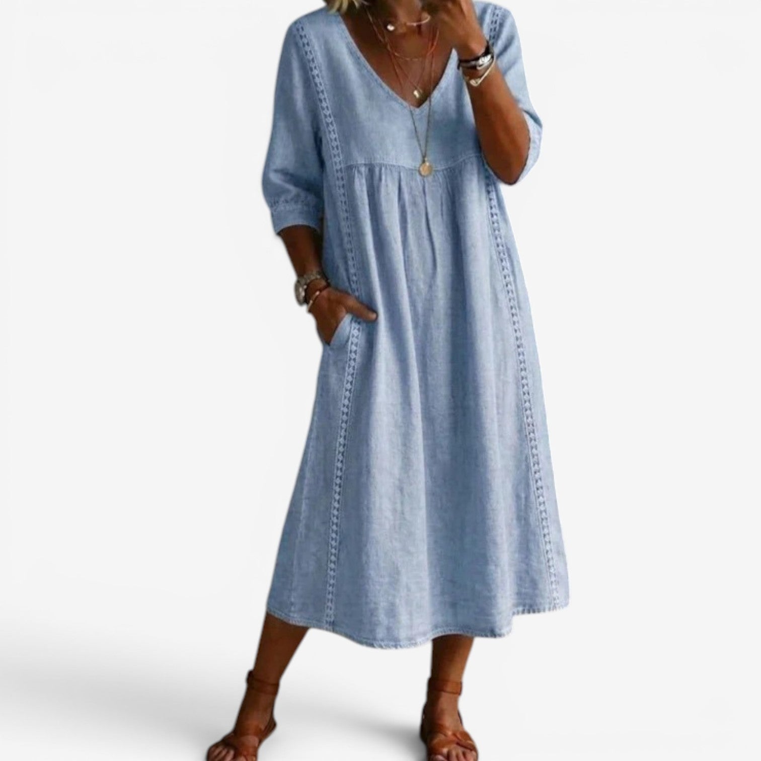 Carolline™ Robe d'été brodée