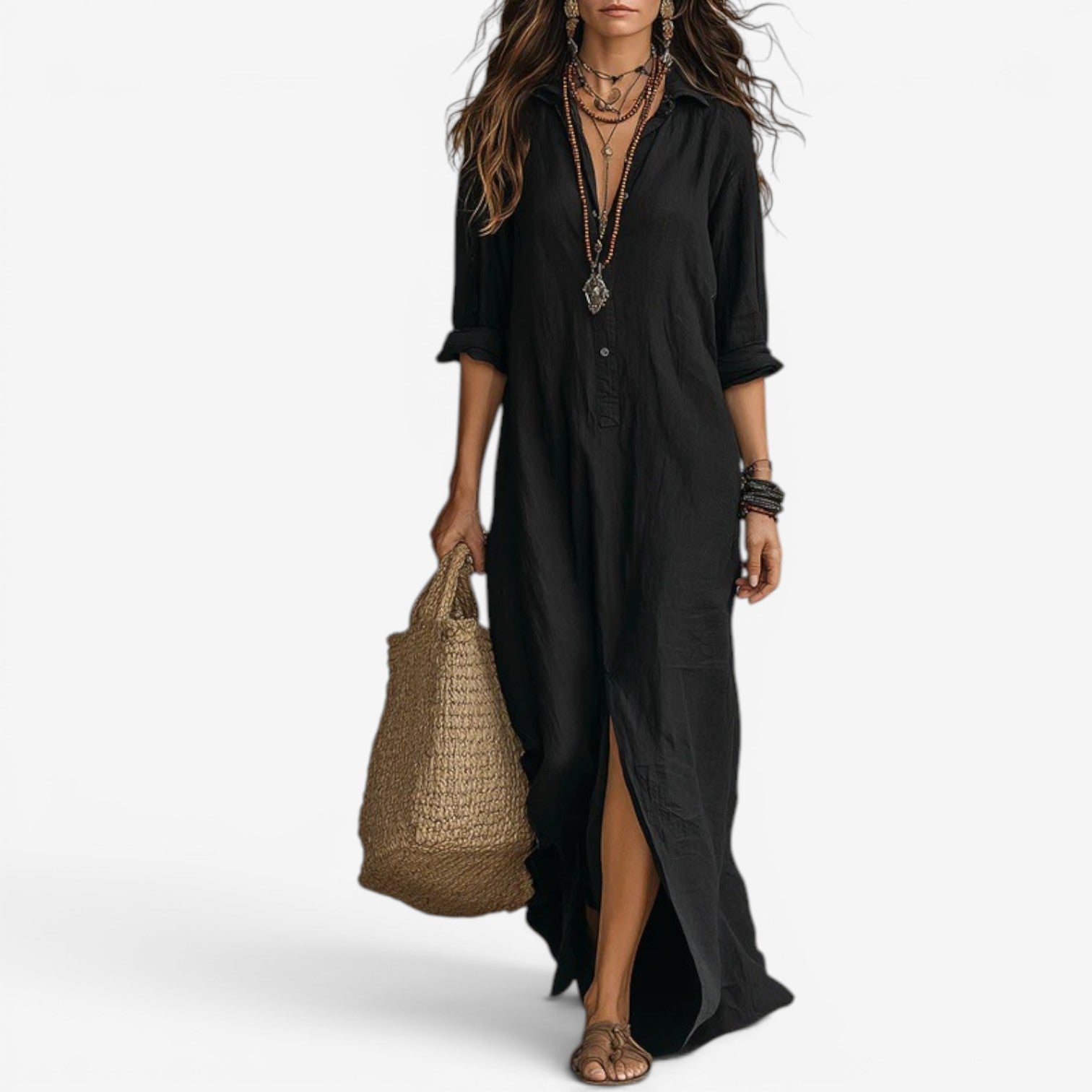 Amor™ Robe chemise longue